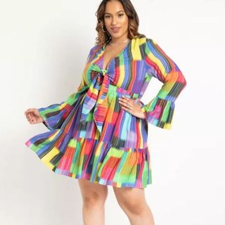 multi colored dress