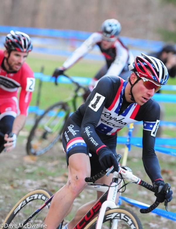 Jeremy Powers (Rapha Focus) riding some S-turns