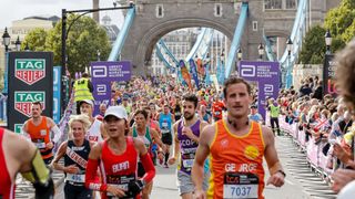 a photo of london marathon runners