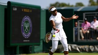 Serena Williams practicing ahead of Wimbledon 2026
