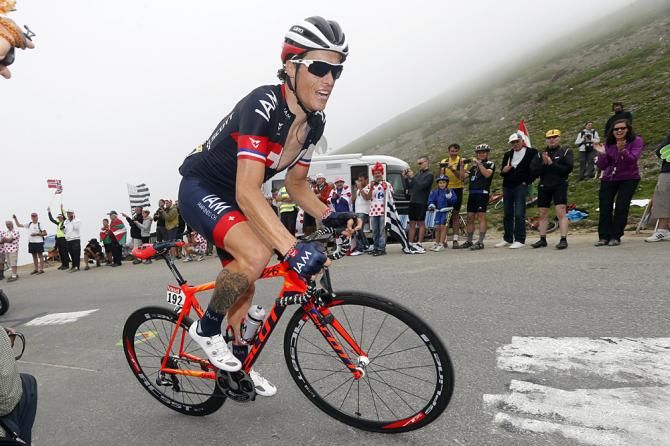Sylvain Chavanel (IAM Cycling) in the breakaway on stage 18