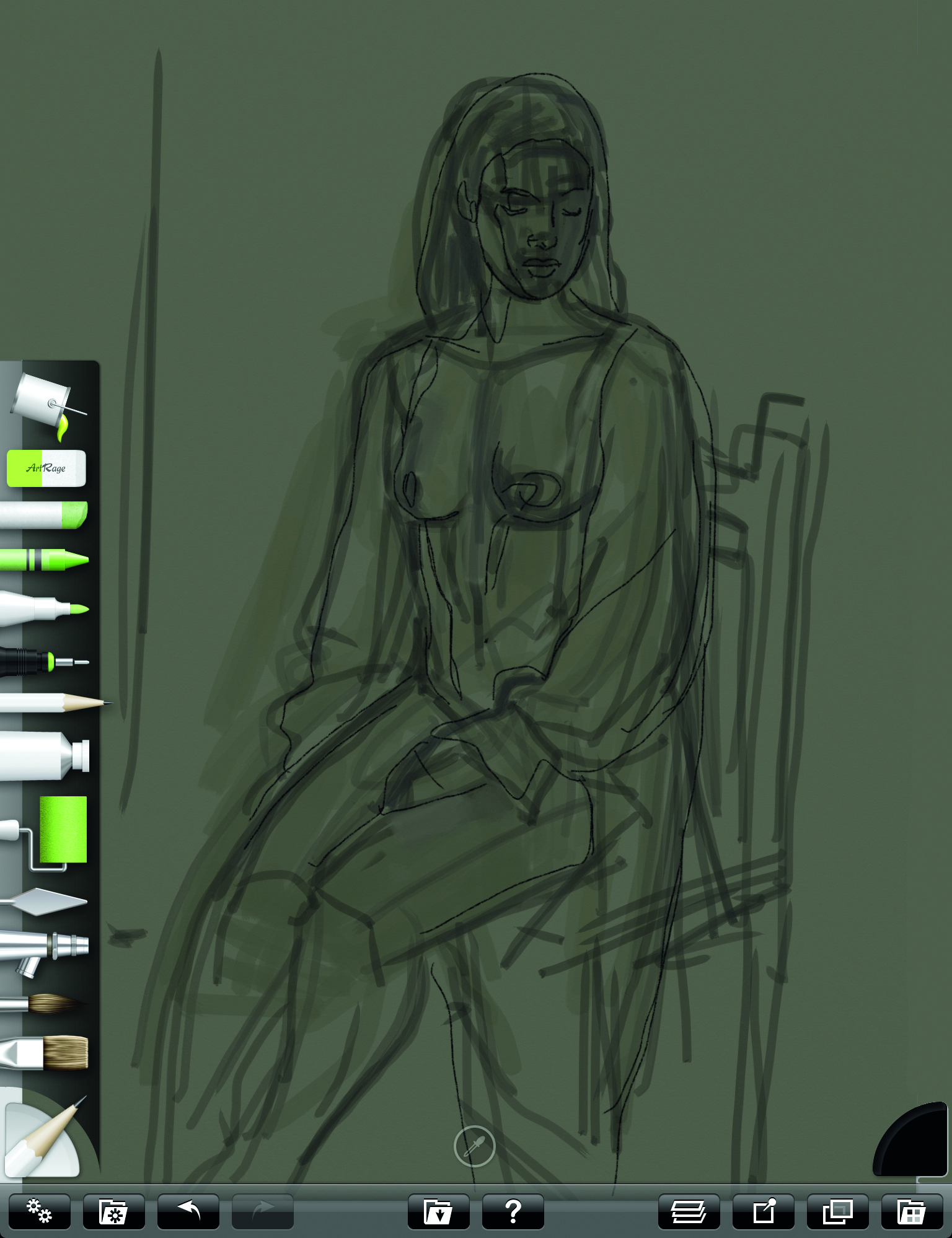 Rick Graham's iPad and Artage tutorial: painting a figure from life