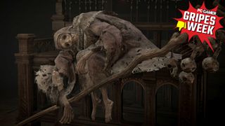 A withered, corpse-like NPC in Elden Ring.