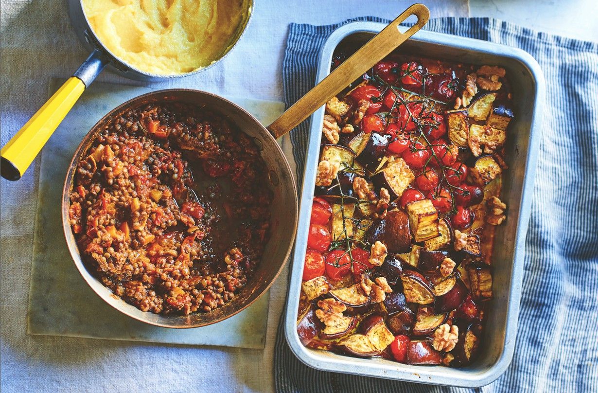 Dr Rupy Aujla's Aubergine and Walnut Ragu Dinner Recipes GoodtoKnow