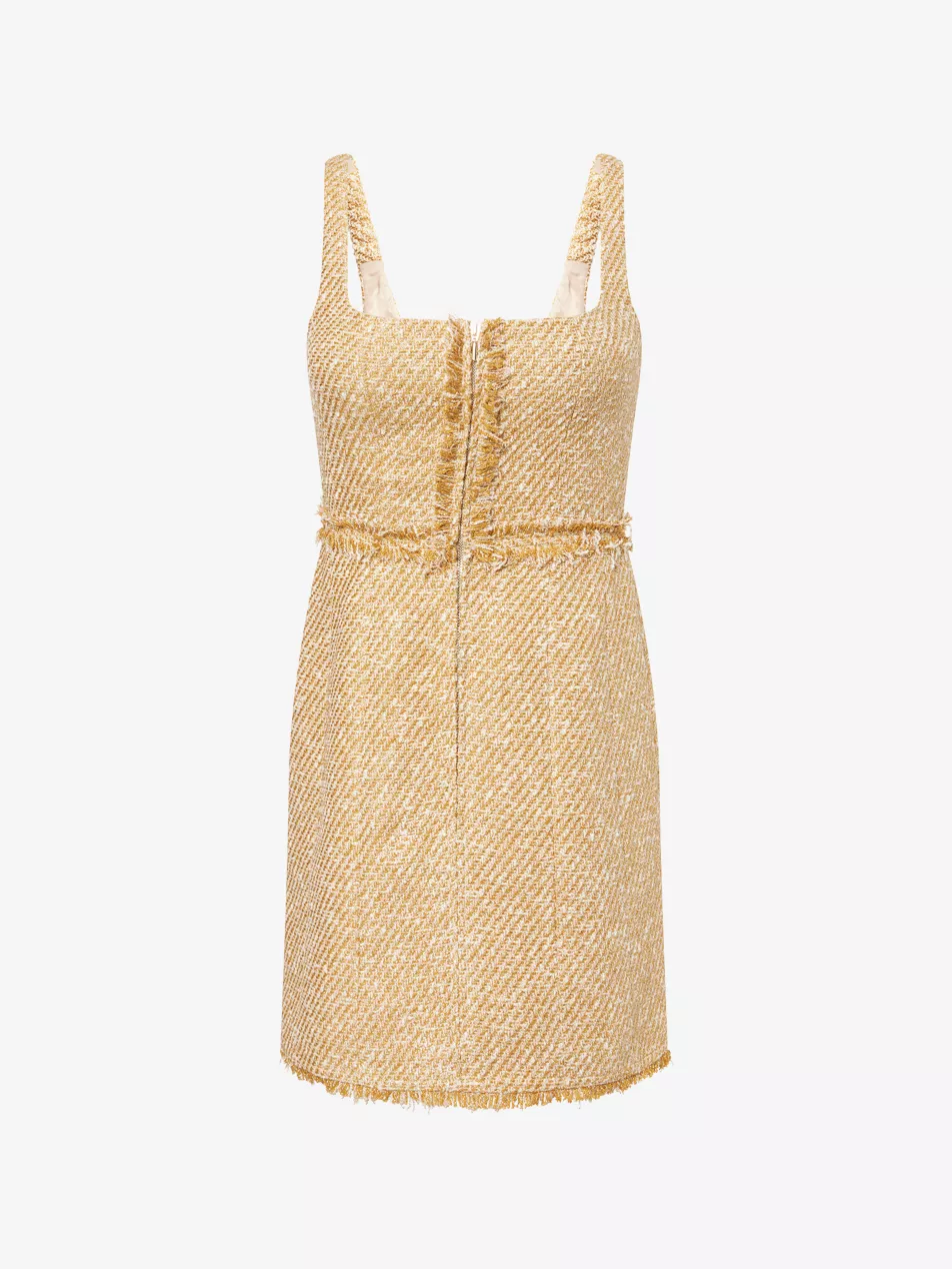 Metallic Tweed Mini Dress