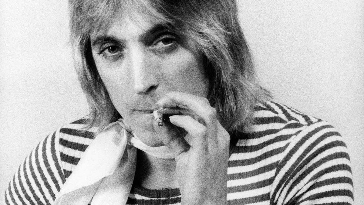 Mick Ronson smoking a cigarette