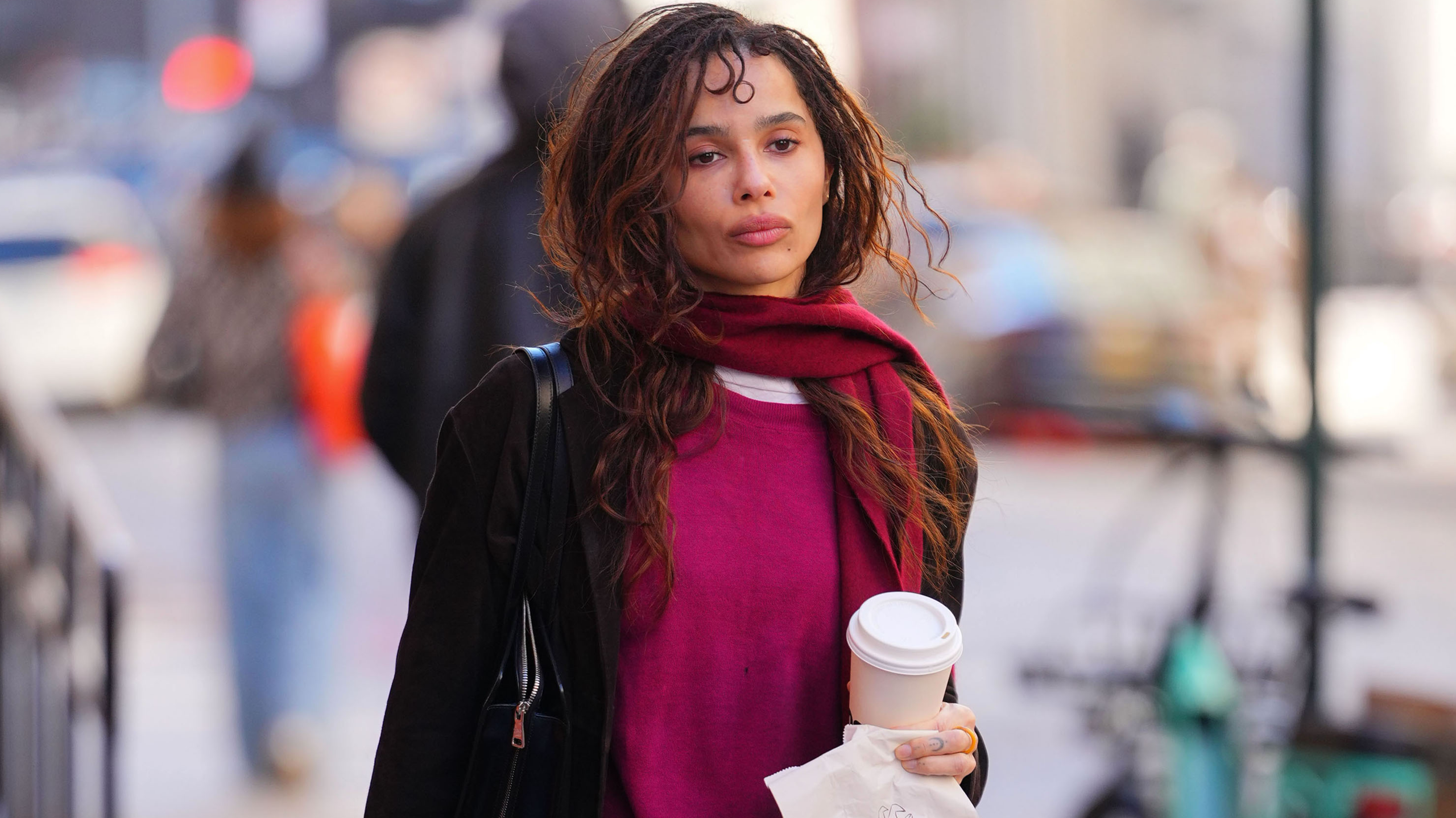 NEW YORK, NY - OCTOBER 22: Zoe Kravitz is seen on the set of "Die Alive" on October 22, 2026 in New York City. 