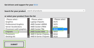 Select the chipset