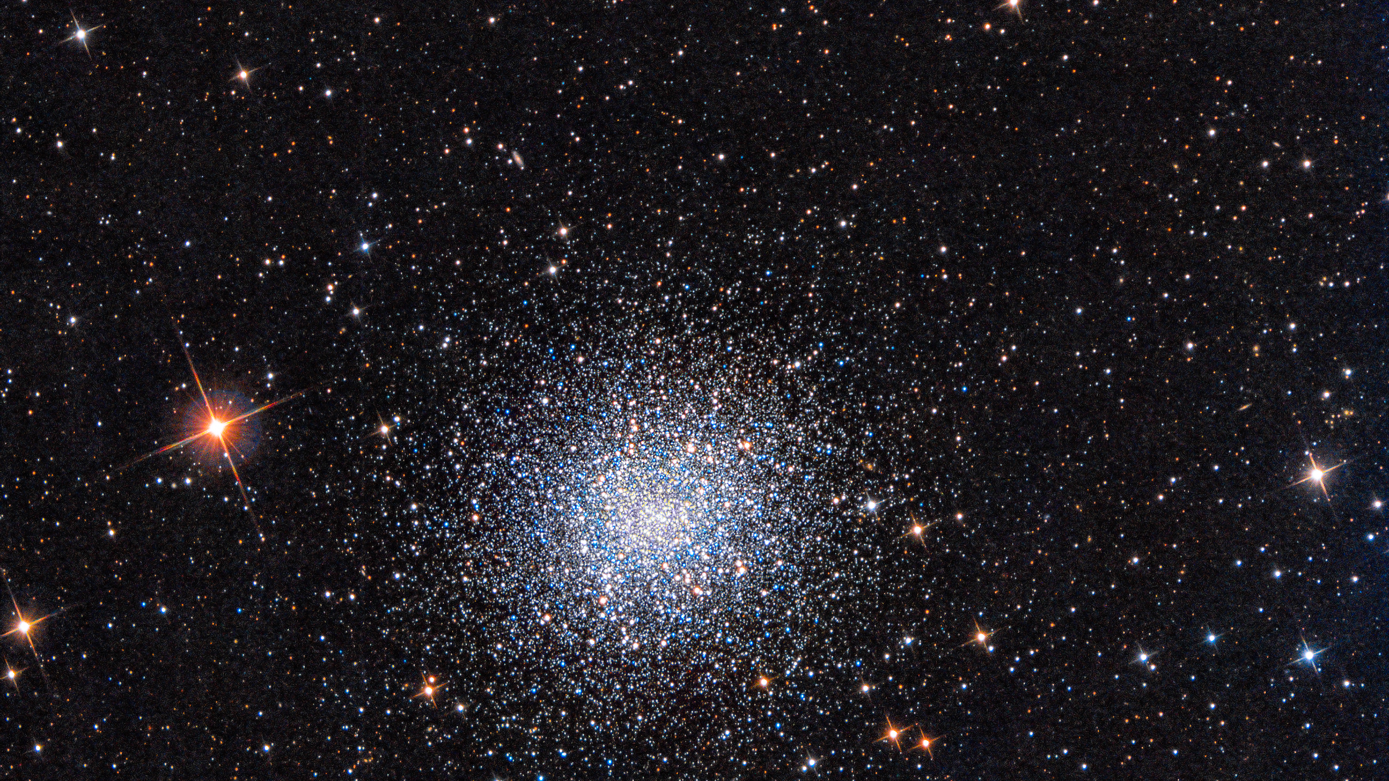 Messier 13, the Great Globular Cluster in the constellation Hercules. This image captured with a telescope and a scientific CCD camera.