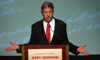 Third party candidate Gary Johnson