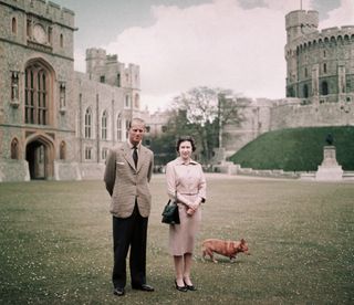 Queen Elizabeth and Prince Philip at Windsor Castle