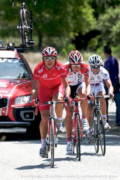 Angus Morton (Drapac Porsche) , Paul Mach (Bissell) &amp; Vincent Owens (Yahoo) started the early break