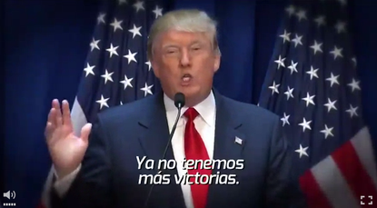 Donald Trump in a Mexican TV ad