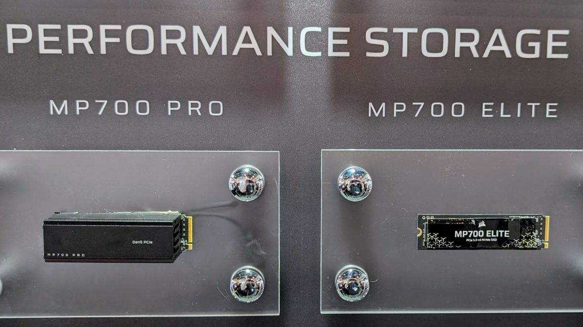 Corsair performance SSDs on display at Computex 2025