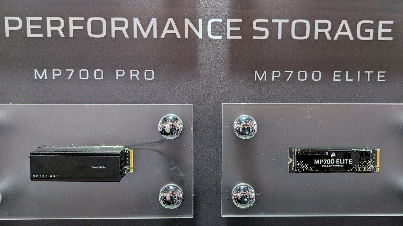 Corsair performance SSDs on display at Computex 2025