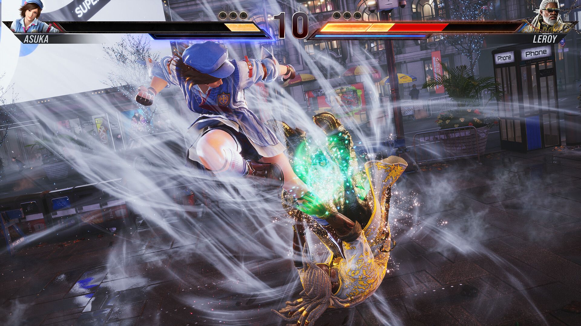 Tekken 8 Asuka ולירוי נלחמים