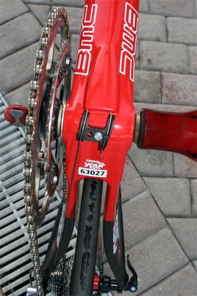 The oversized bottom bracket area