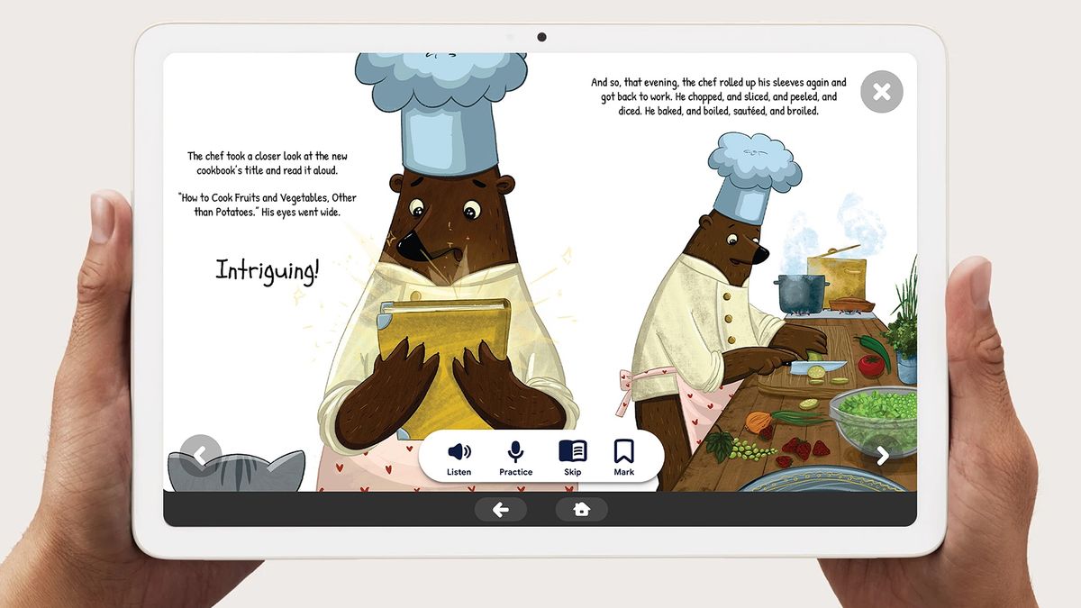 Google Pixel Tablet Kids Space promo