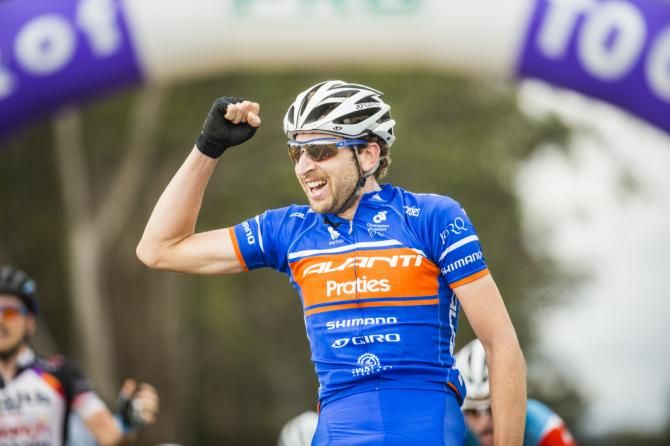 Neil van der Ploeg (Avanti) celebrates the win