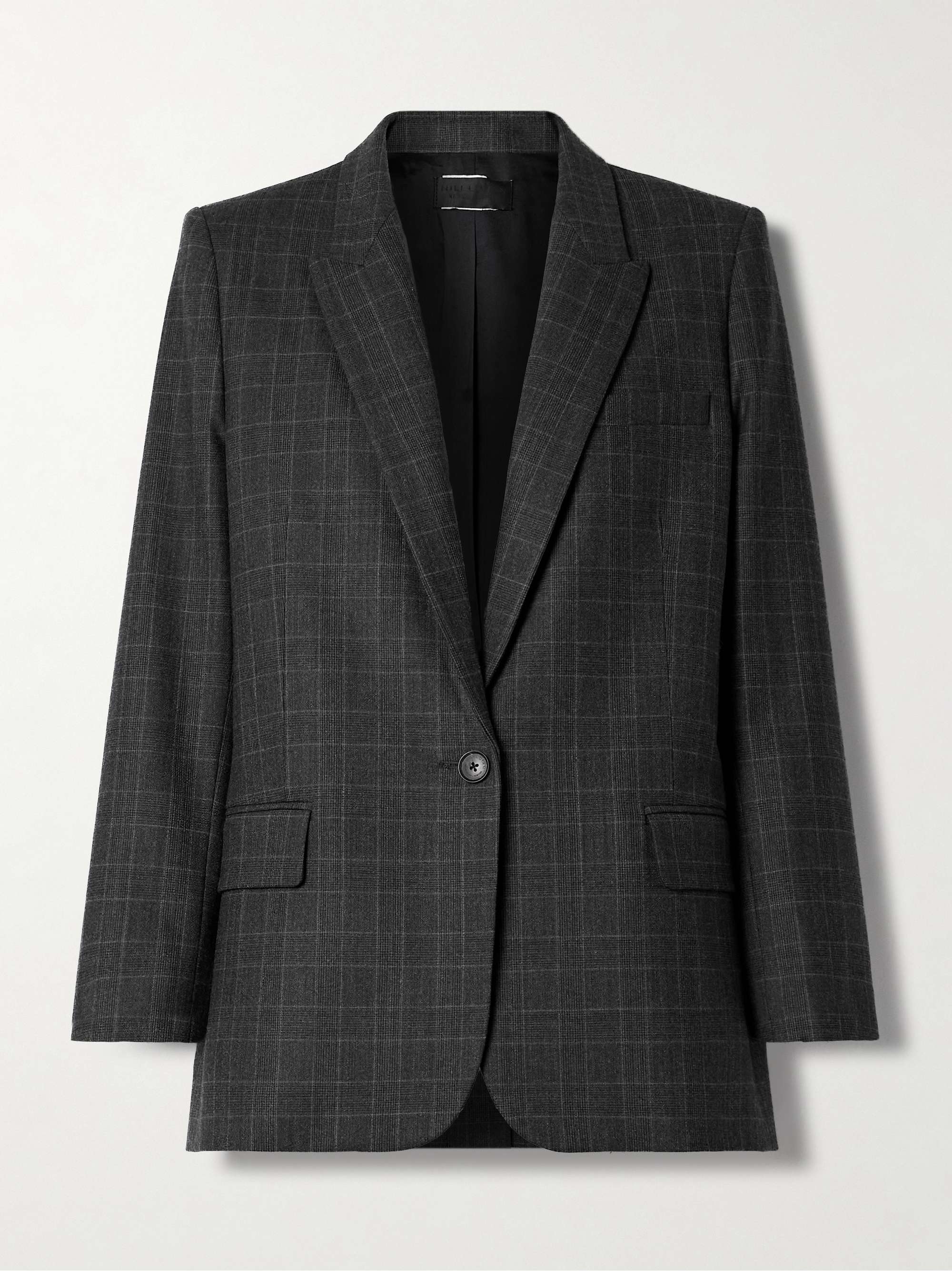 Diane Checked Wool-Blend Blazer