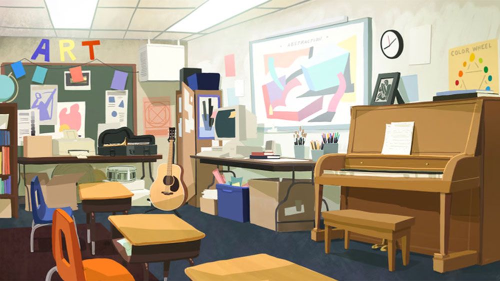 Concept art for the Matthew A Cherry animated film Time Signature