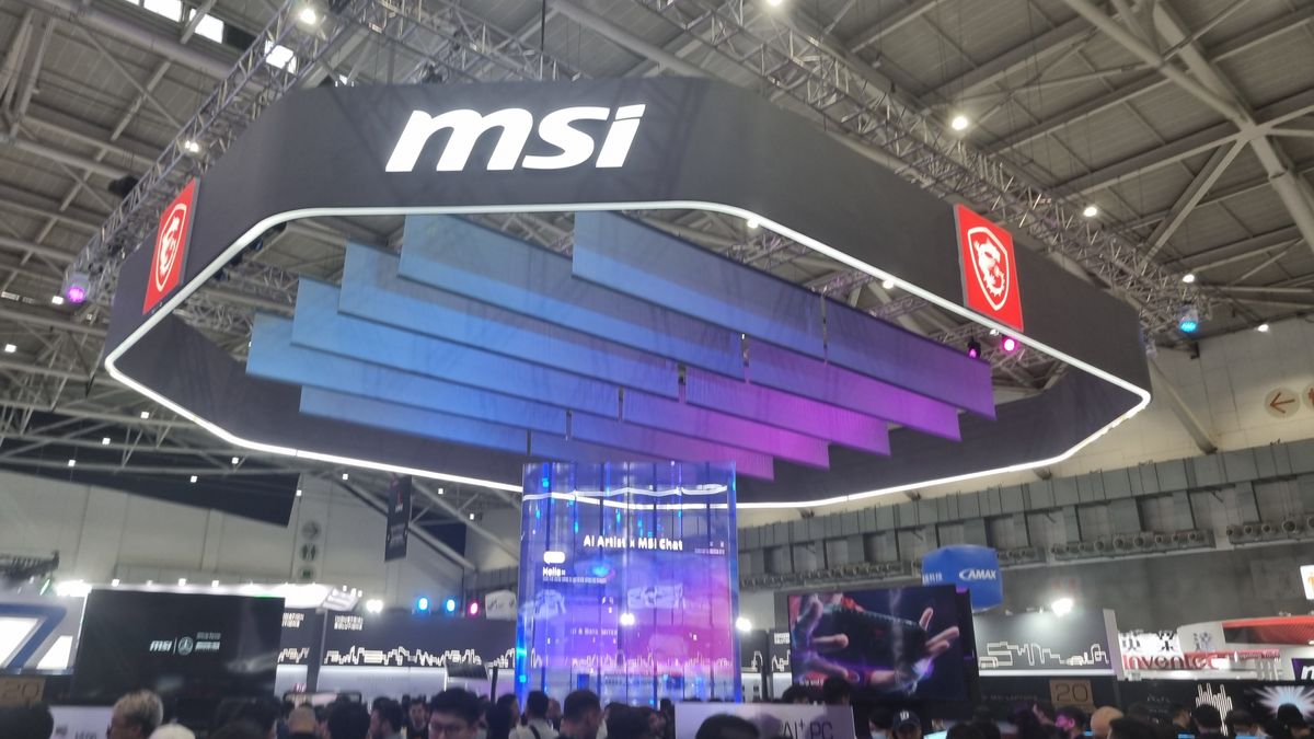 The MSI booth at Computex 2024