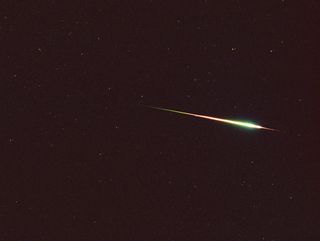 This bright Leonid fireball was taken during the 2001 meteor shower from Australia.