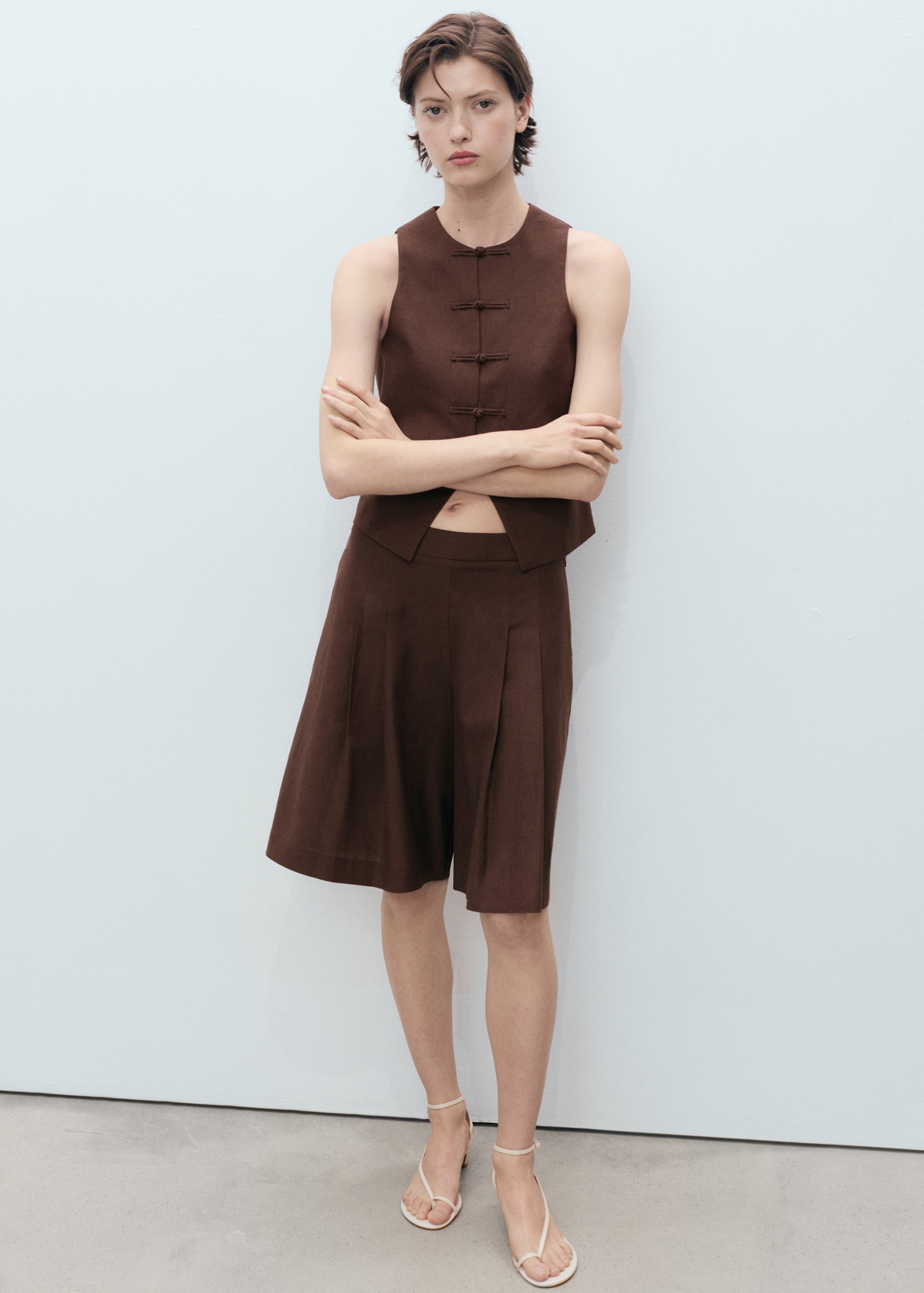 MANGO, Linen-Blend Suit Vest - Women | Mango Usa