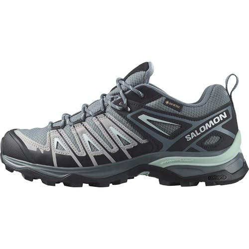 Salomon X Ultra Pioneer Gore-Tex, Waterproof Women's Outdoor Shoes, All Weather, Secure Foothold, and Stable & Cushioned, Stormy Weather Alloy Yucca, 6 Uk