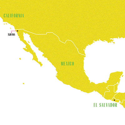 migrants, map