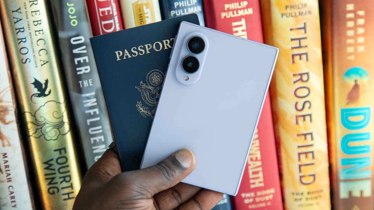 The Galaxy Z Fold 8 with a passport