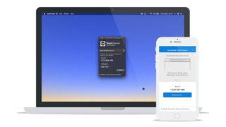 TeamViewer demonstrated on a MacBook and iPhone