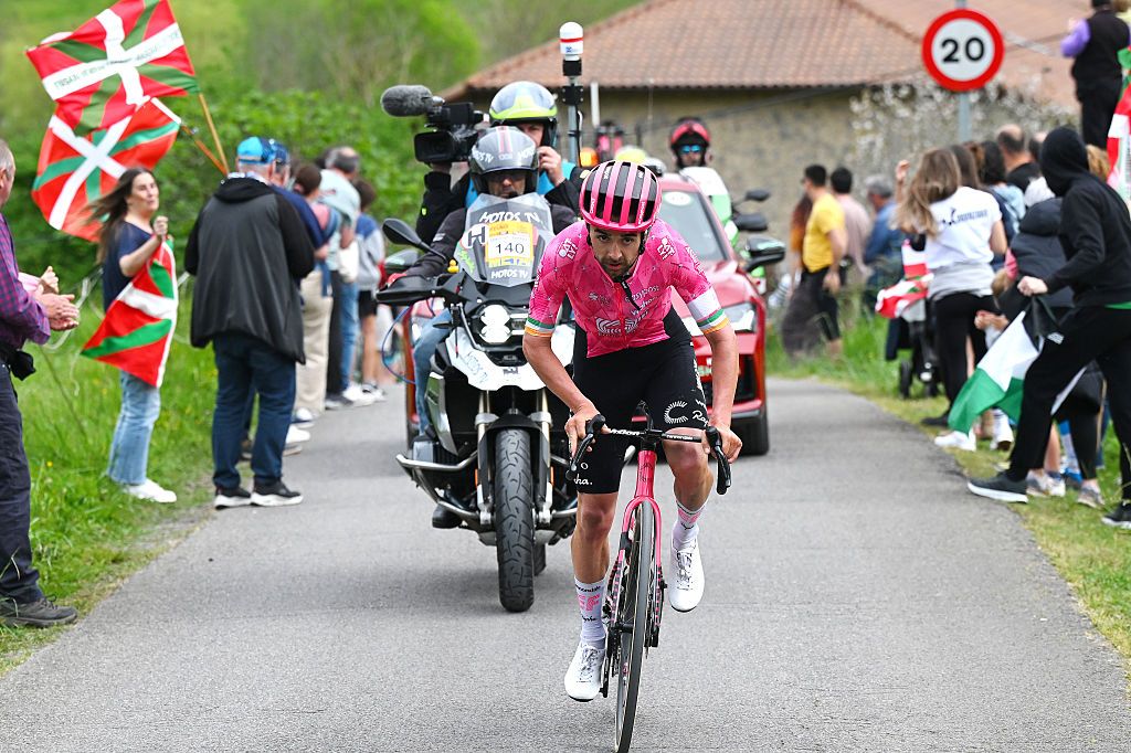 URDUNA SPAIN APRIL 11 Ben Healy of Ireland and Team EF Education EasyPost competes in the breakaway during the 64th Itzulia Basque Country 2025 Stage 5 a 1723km stage from Urduna to Urduna UCIWT on April 11 2025 in Urduna Spain Photo by Tim de WaeleGetty Images