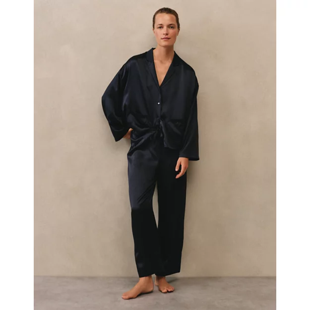 Silk Pocket Drop Shoulder Pyjama Set | Pyjamas | the White Company