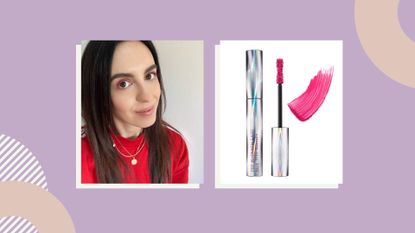 Beauty Editor wearing the best pink mascaras from a selection including Pat McGrath Labs Dark Star Colour Blitz Mascara in Pink Mystique