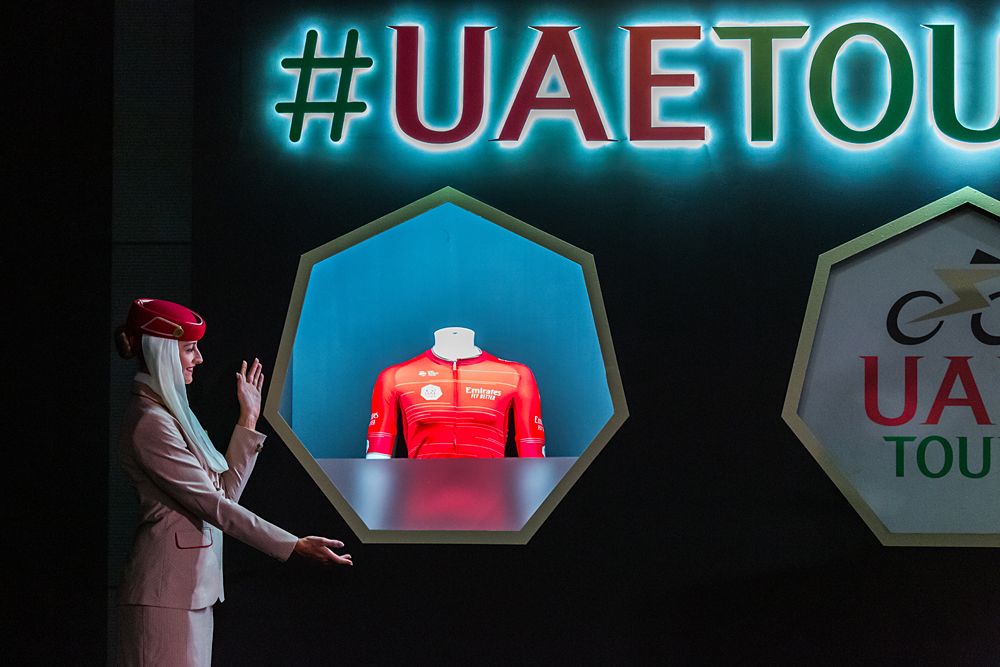 The UAE Tour leader's jersey