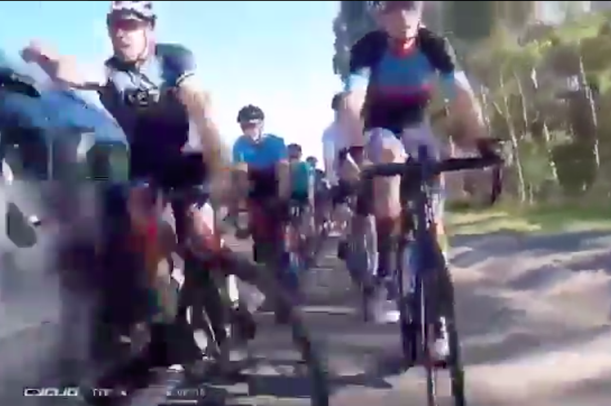 Video Shows Terrifying Moment Driver Causes Group Of Cyclists To Crash ...