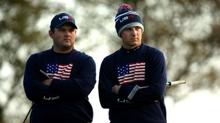 Patrick Reed and Jordan Spieth at the 2014 Ryder Cup