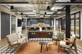 flexible office interior inside 80 Charlotte Street by Make and Derwent