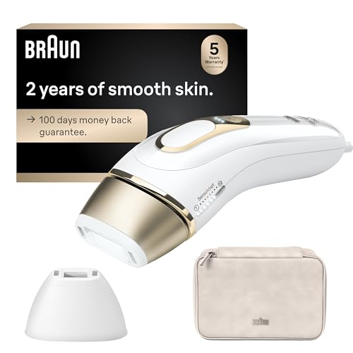 Braun Ipl at Home Laser Hair Removal for Women and Men, Silk Expert Pro 5 Pl5137 With Venus Swirl Razor, Permanent Visible Hair Reduction in Hair Regrowth for Body & Face, Corded, Pl5137