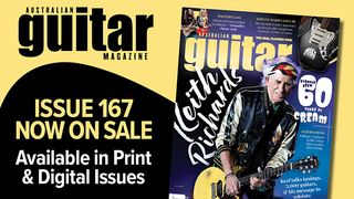 The cover of Australian Guitar magazine featuring Keith Richards