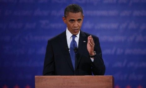 President Barack Obama at the first presidential debate last week in Denver: Andrew Sullivan argues that Obama&amp;#039;s disastrous performance may have cost him the election.