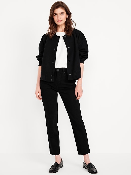High-Waisted Og Straight Ankle Jeans