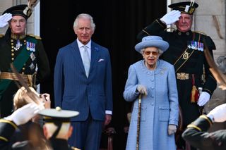 Prince Charles with Queen Elizabeth