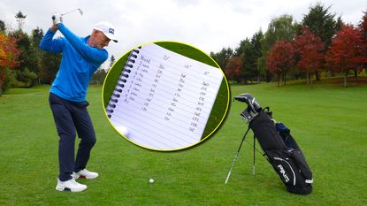 PGA pro Barney Puttick hitting a shot as Essendon Golf Club