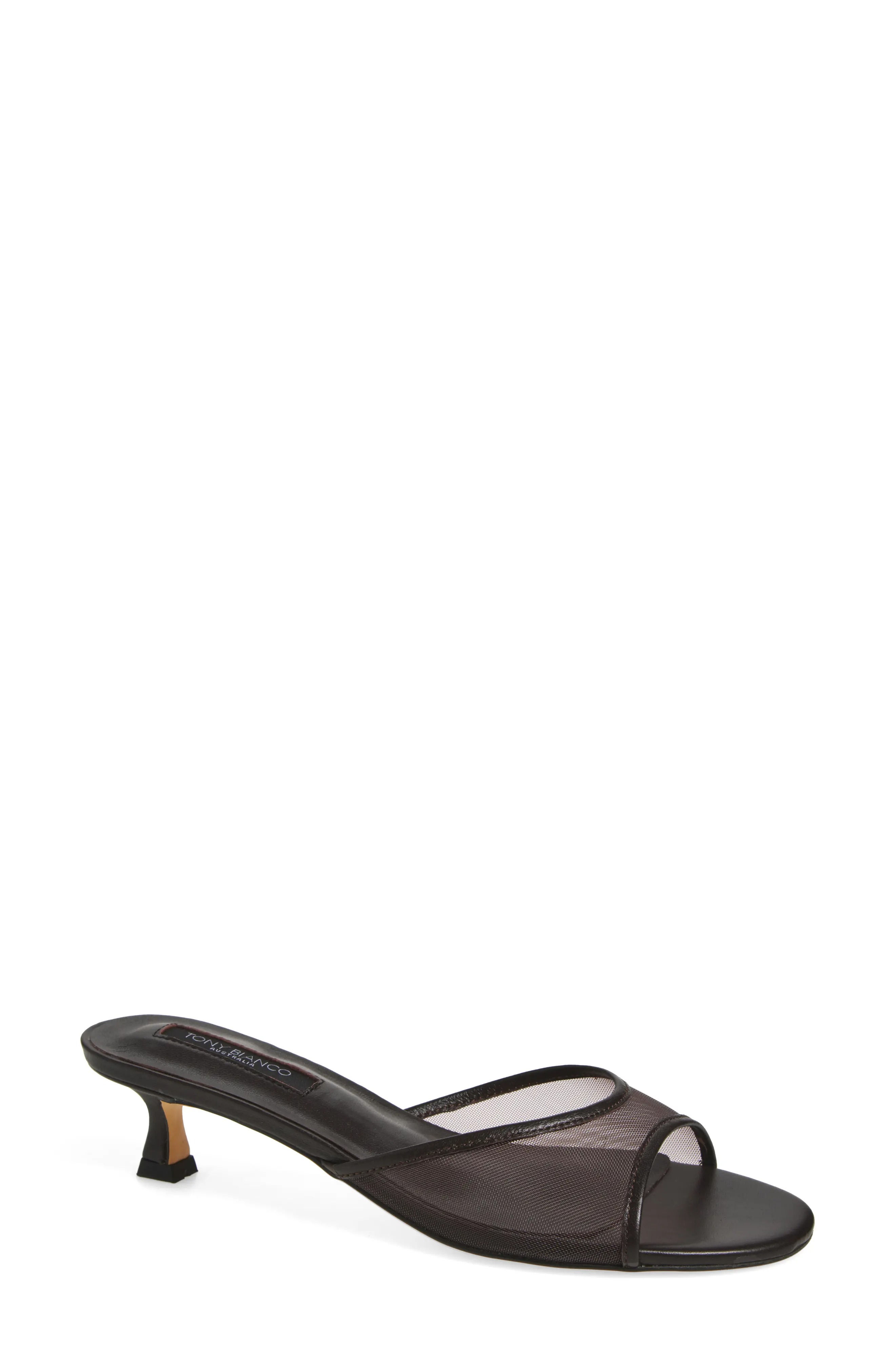 Pru Kitten Heel Slide Sandal