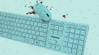 Samsung Wireless Keyboard Mouse Mint Choco