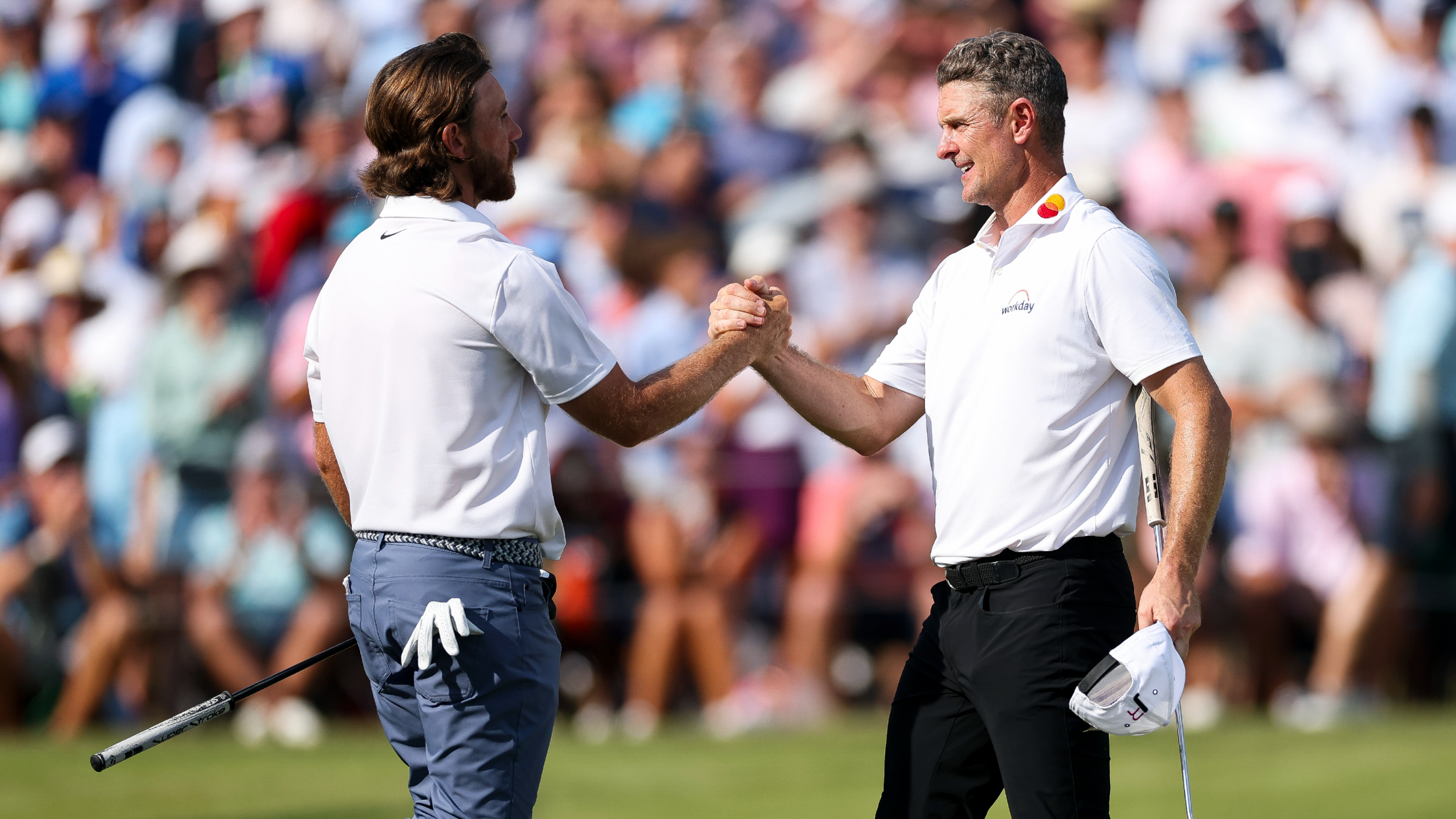 Tommy Fleetwood and Justin Rose