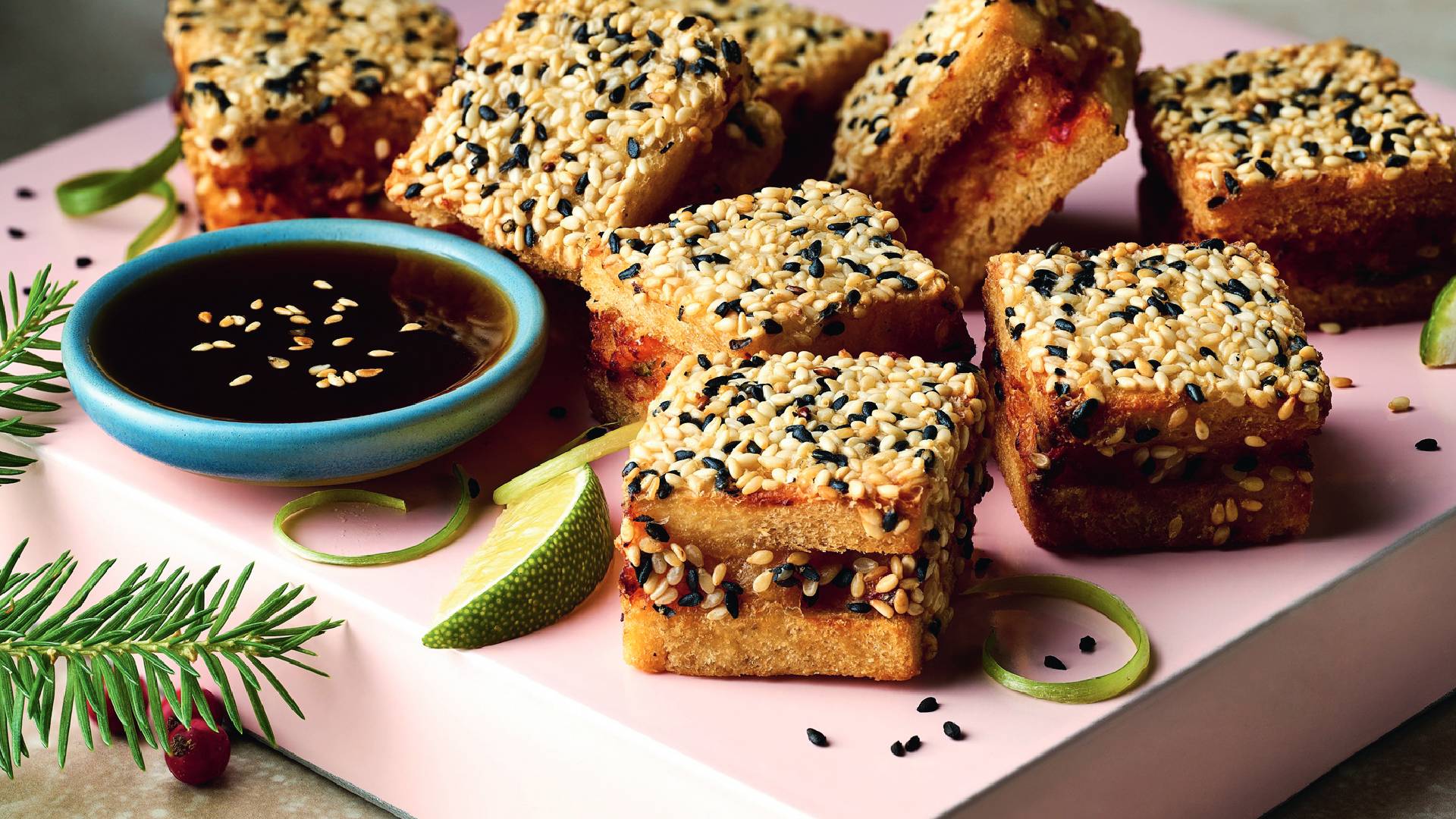 Coop Irresistible King Prawn Toast with Ponzu and Lime Dip