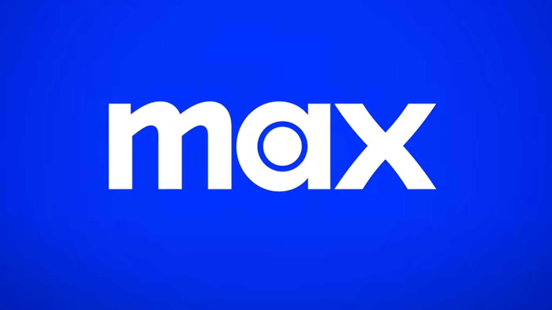 The word "Max" written in lowercase in white on a dark blue background